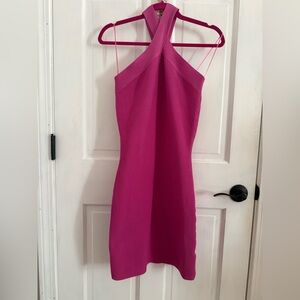 Sincerely Jules Pink Halter Sheath Dress